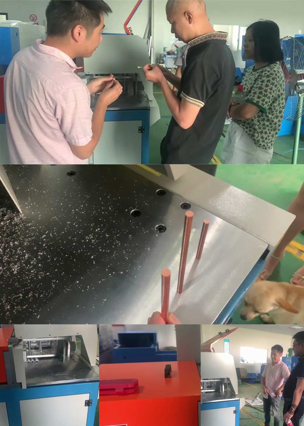 歡迎客戶來我司試切全封閉分離式切鋁機(jī)，洽談合作